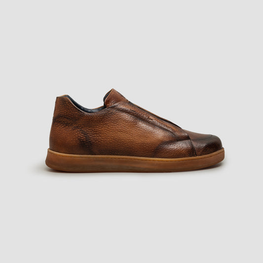 Aurelio Peccary Castagna Men's Dress Sneaker