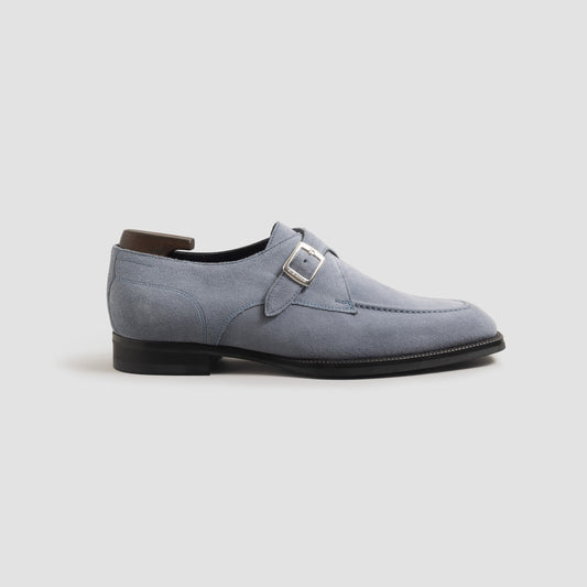 Cremona Suede Cielo Men's Monk Strap