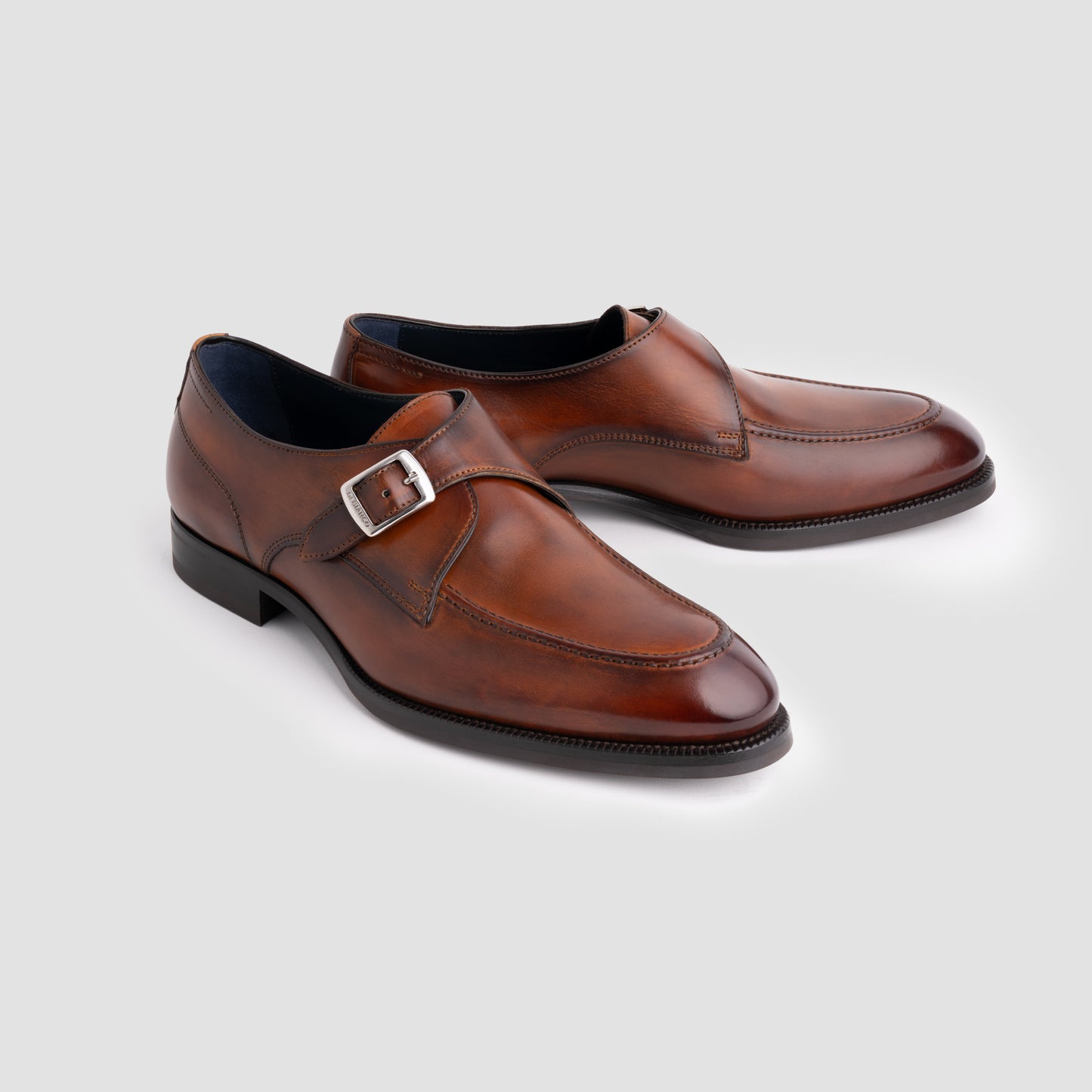 Gavello Lined Marmo Monk Strap
