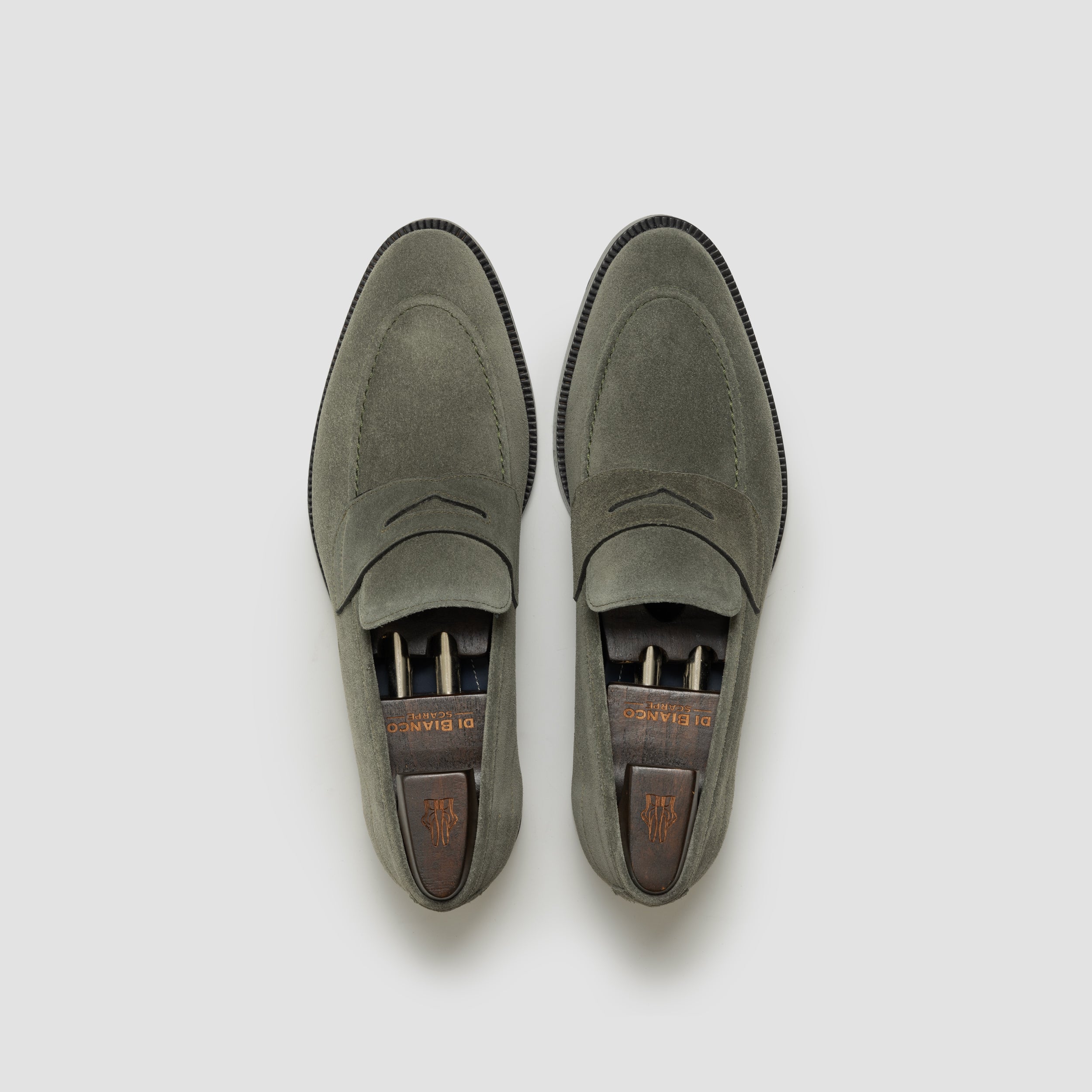 Aviano Castor Grey (Lined) Men's Suede Loafer