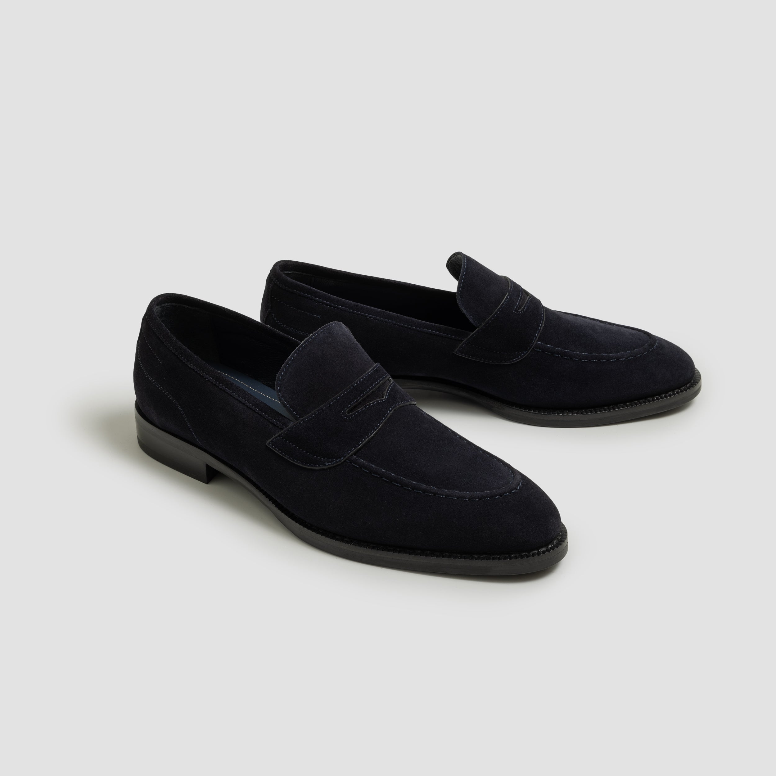 Aviano Suede Navy (Unlined) Men's Loafer