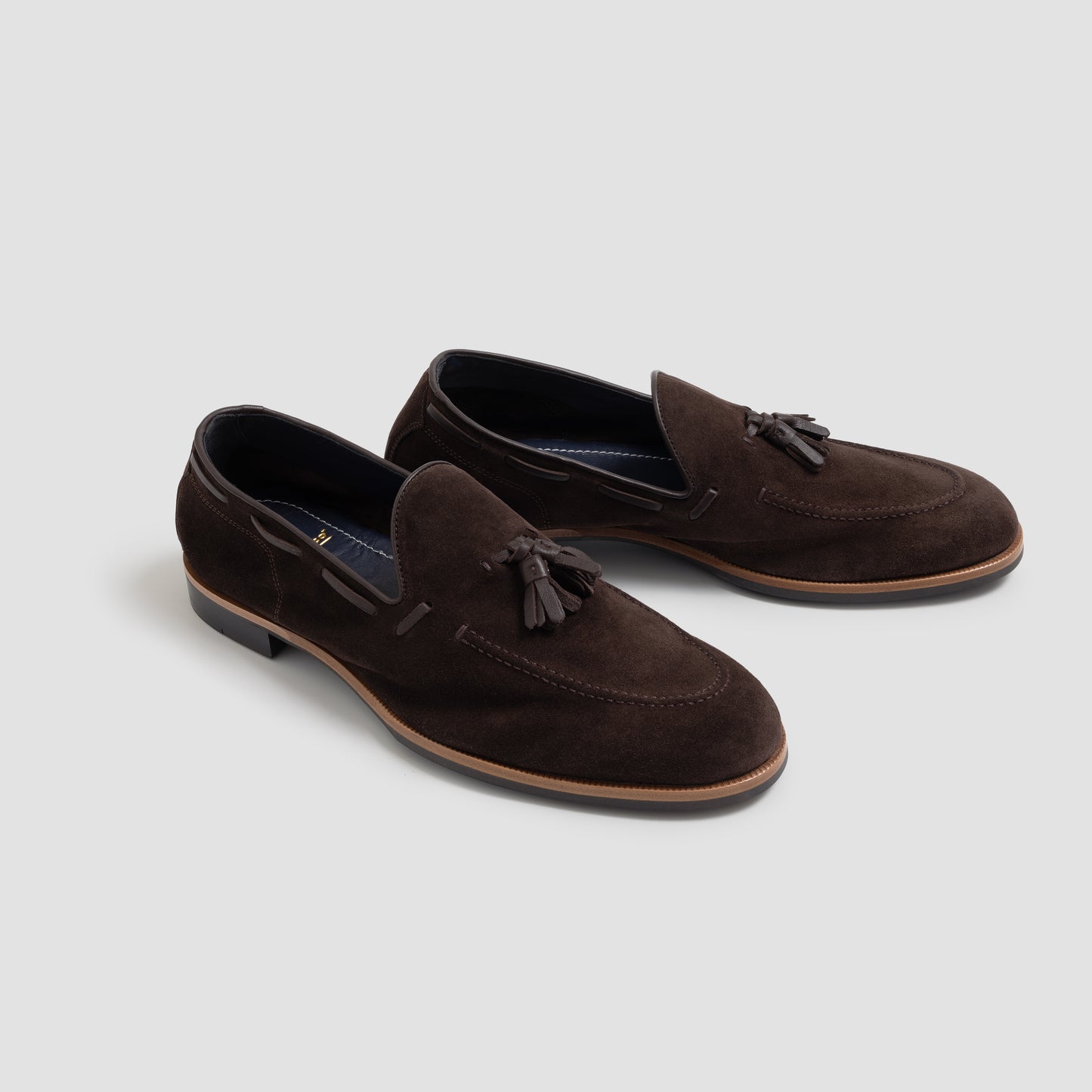 Cercola Suede Mogano Tassel Men's Loafer