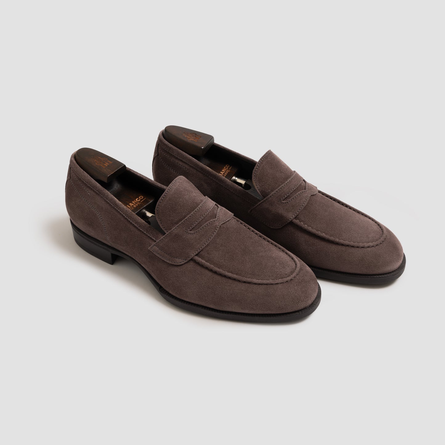 Miseno Suede Dark Bark Men's Loafer