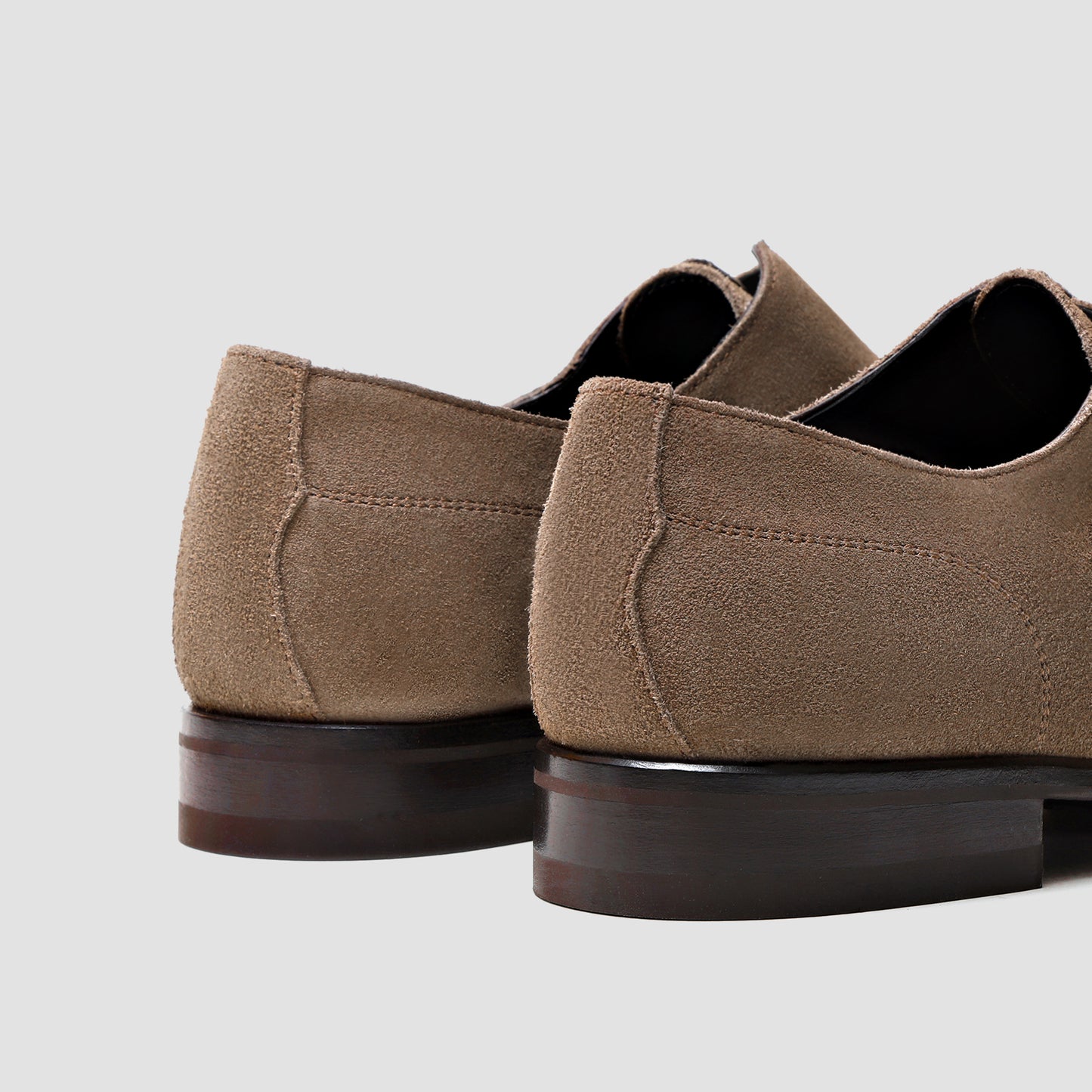 Mantova Suede Dark Bark Men's Monk Strap