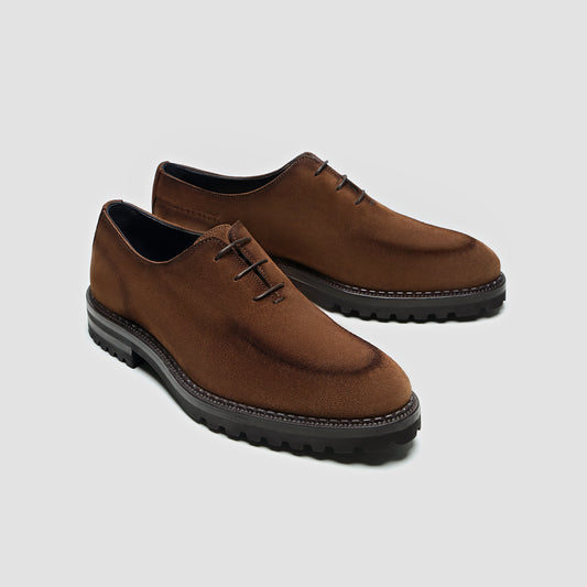 Marche RS Suede Smoked Chestnut Wholecut Oxford