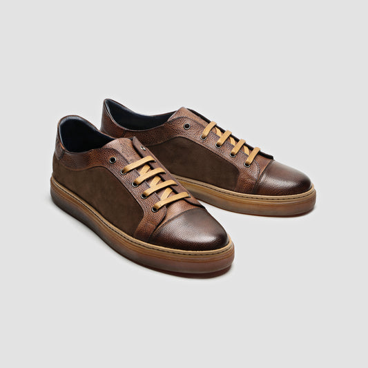 Messina Scozzina Castagna & Suede Mustang Men's Sneaker