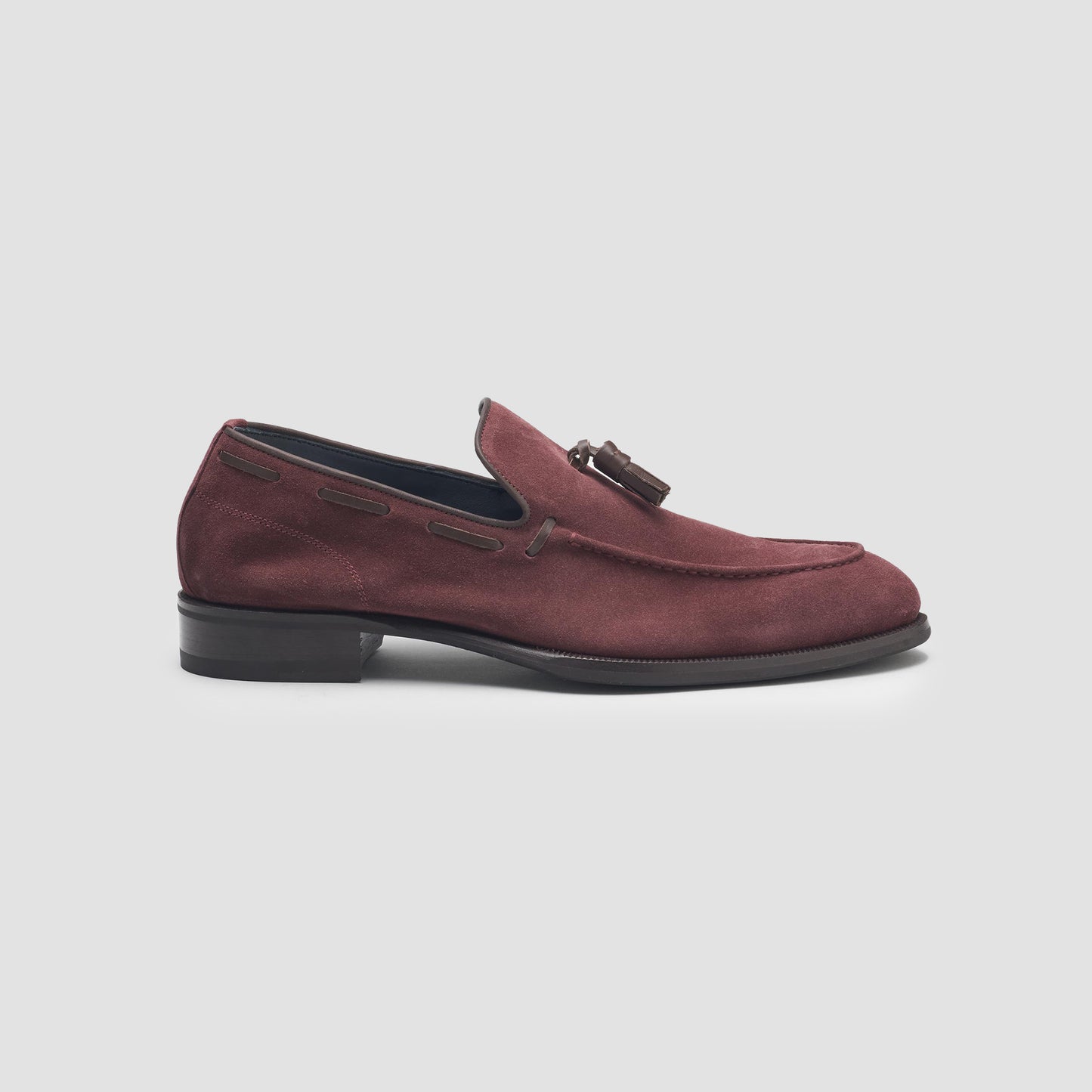 Napoli Oxblood Men's Suede Loafer