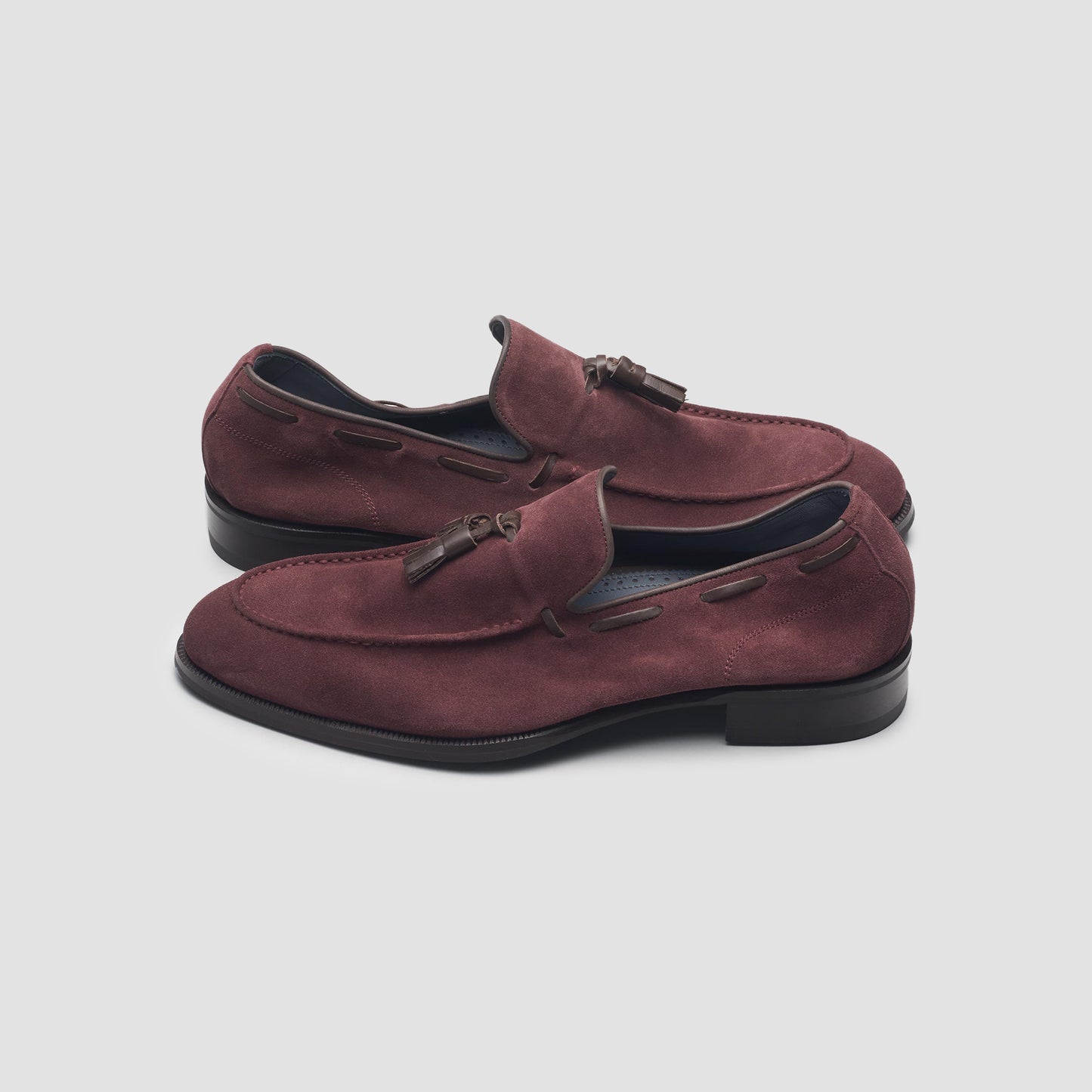 Napoli Oxblood Men's Suede Loafer