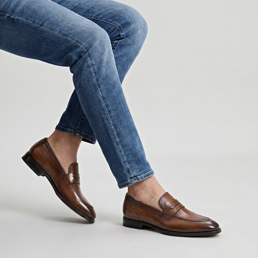 Tombolo Calfskin Cacao Men's Slip-On Loafer