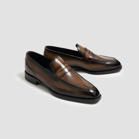 Vicenza Calfskin Brulee Men's Loafer