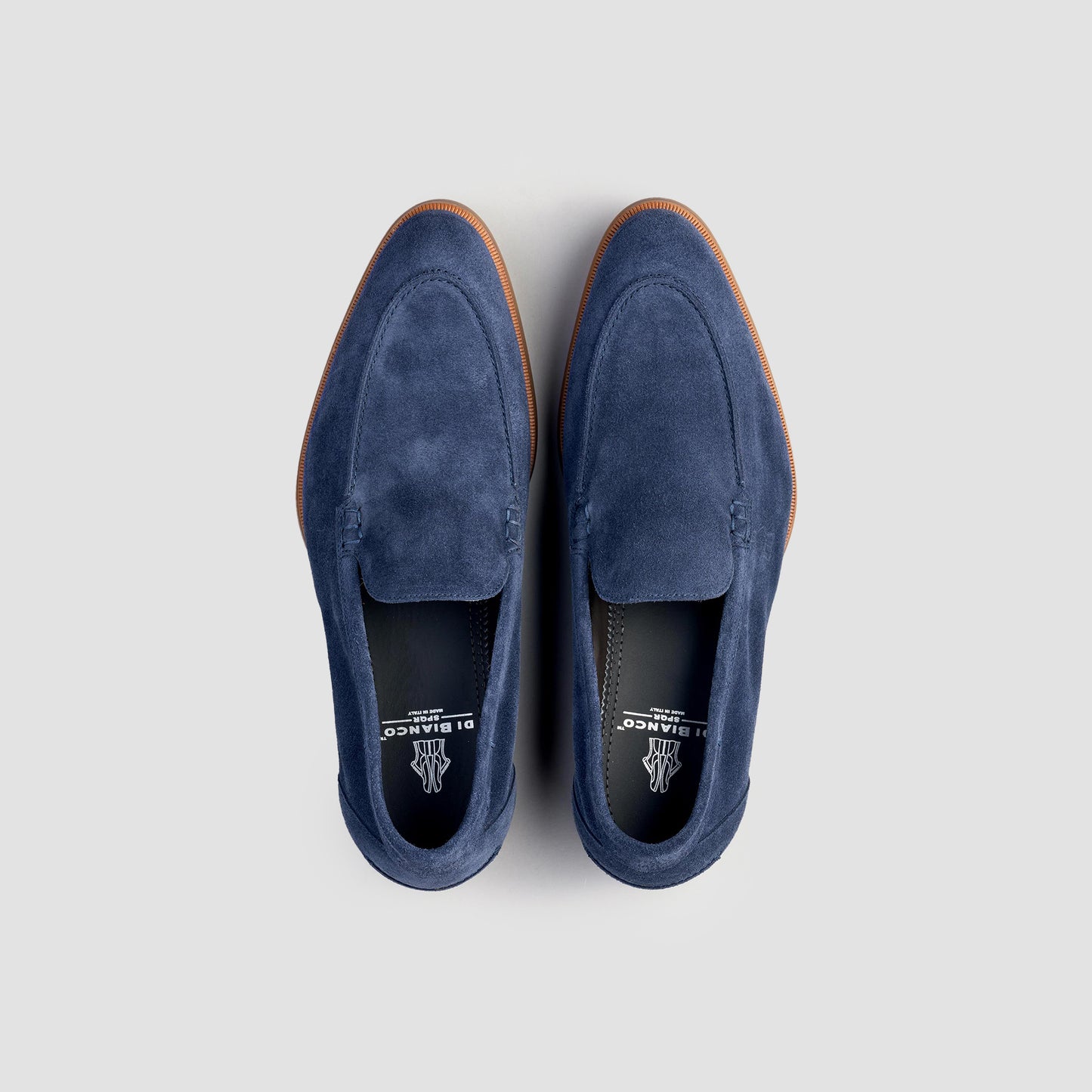 Etna Blue Men's Suede Loafer