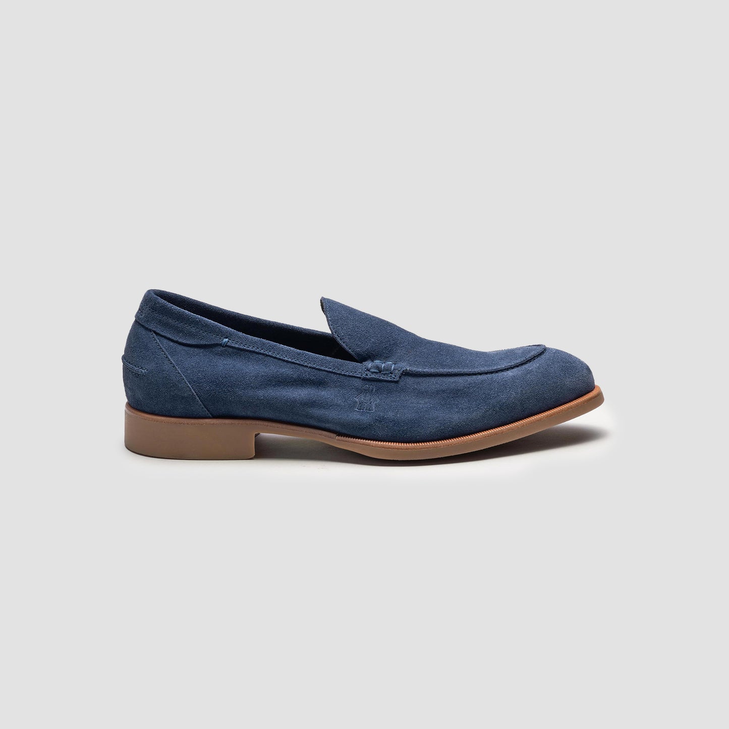 Etna Blue Men's Suede Loafer