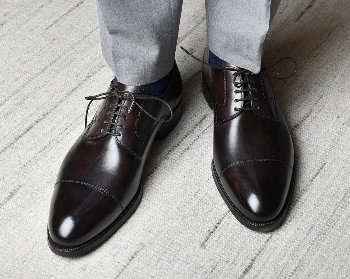 Bergamo Nero Fondente Men's Oxford