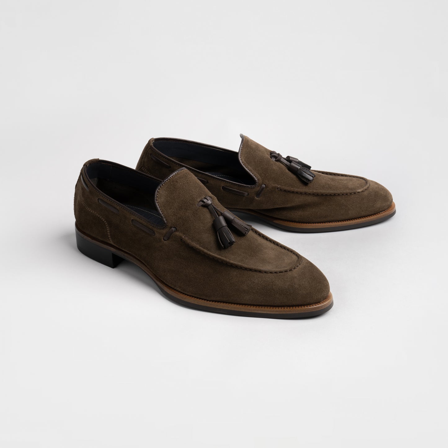 Napoli Dark Bark Men's Suede Loafer