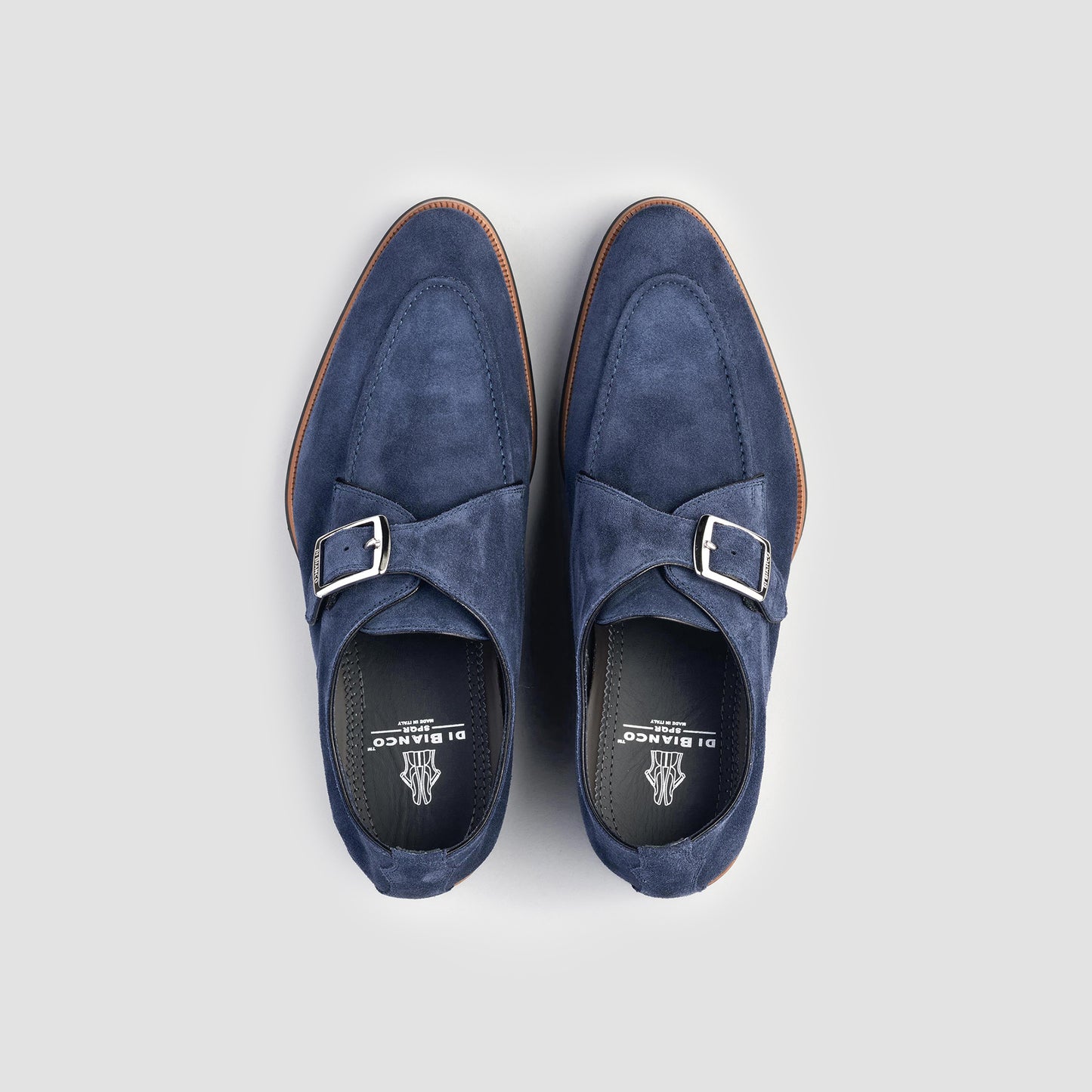 Parma Denim Suede Monk Strap
