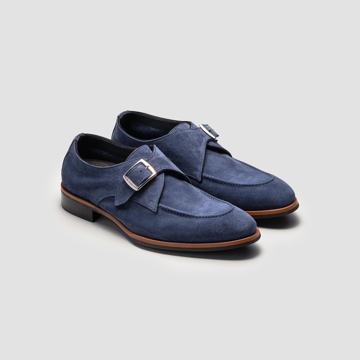 Parma Denim Suede Monk Strap