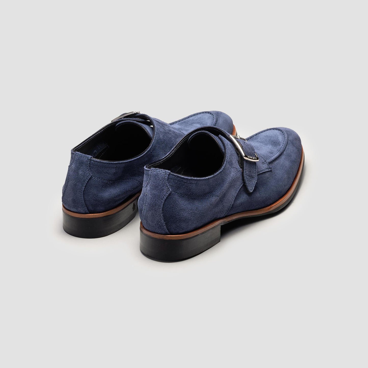 Parma Denim Suede Monk Strap