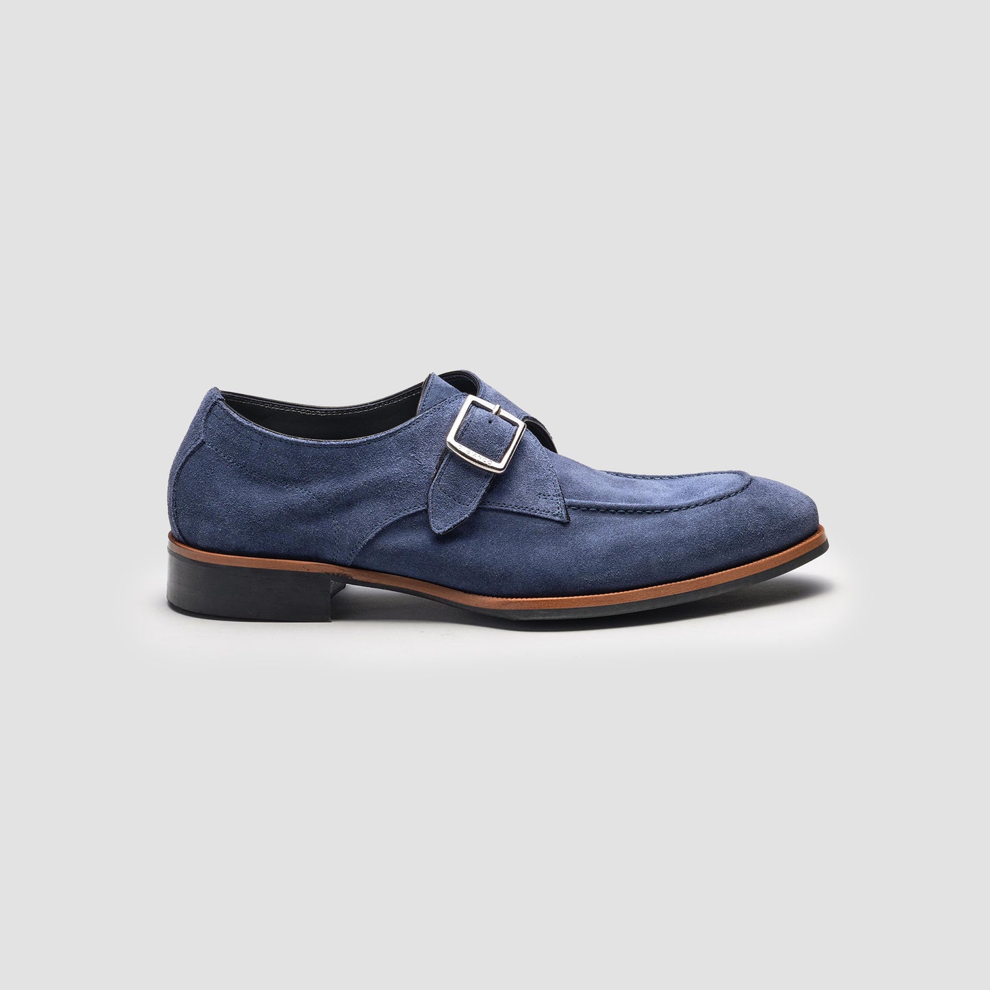 Parma Denim Suede Monk Strap