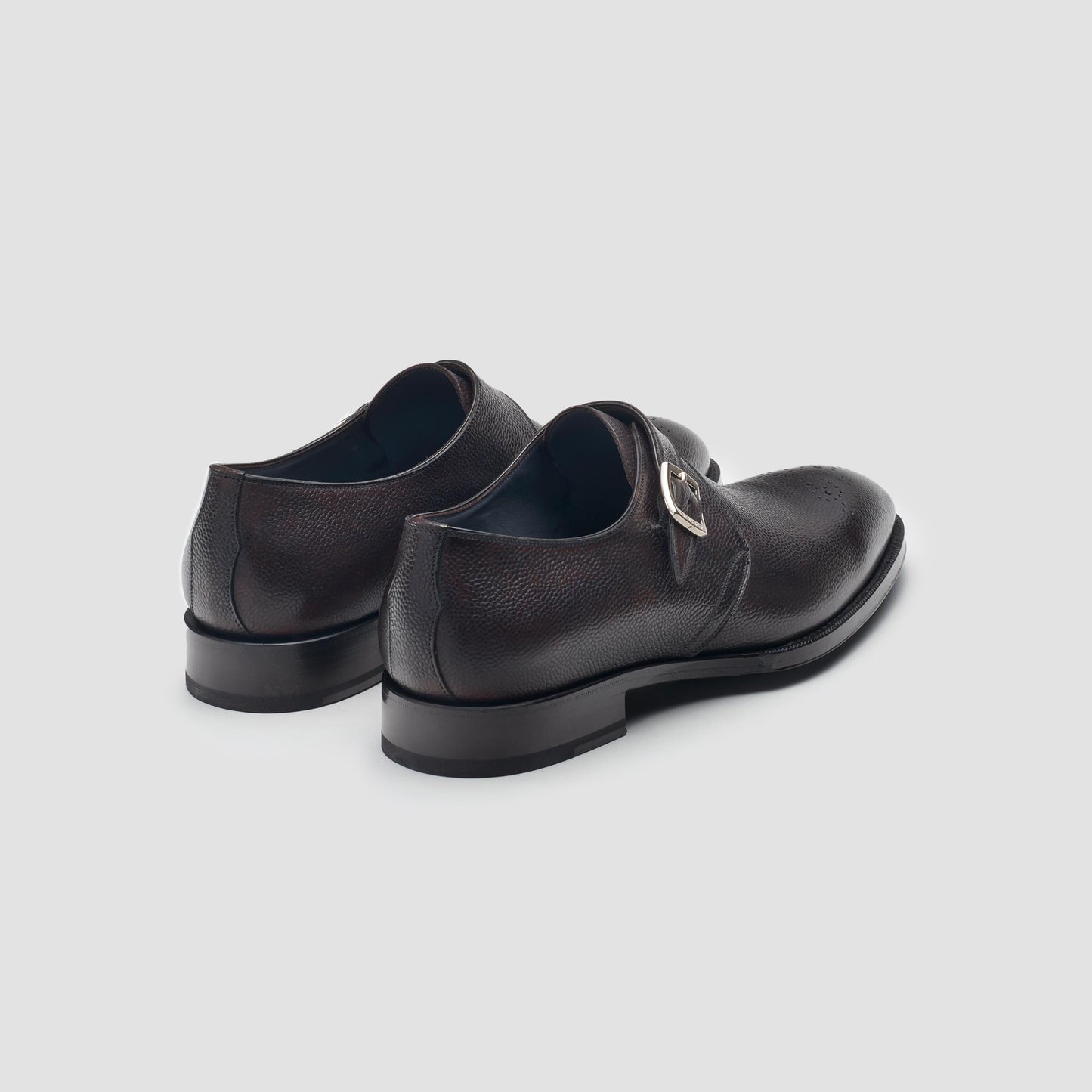 Genoa Nero Fondente Monk Strap