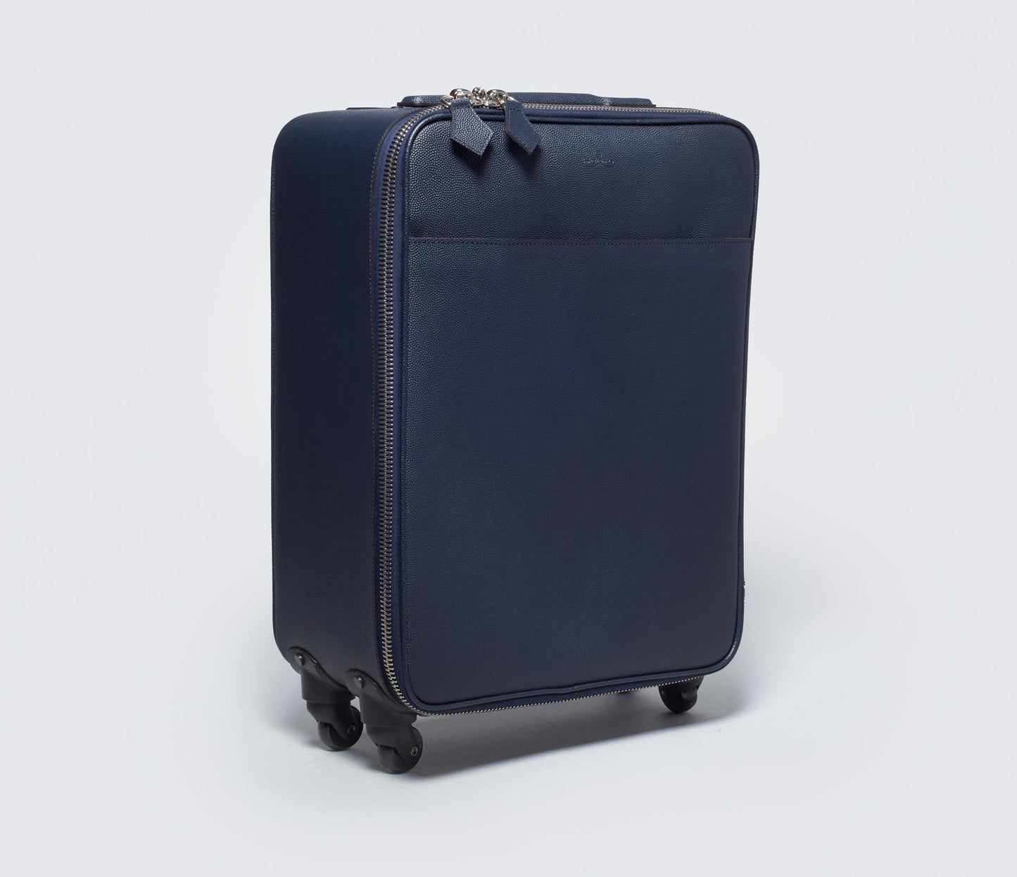 Leather Trolley Bag Blue