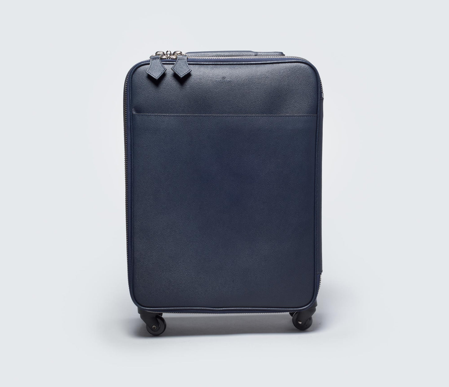Leather Trolley Bag Blue