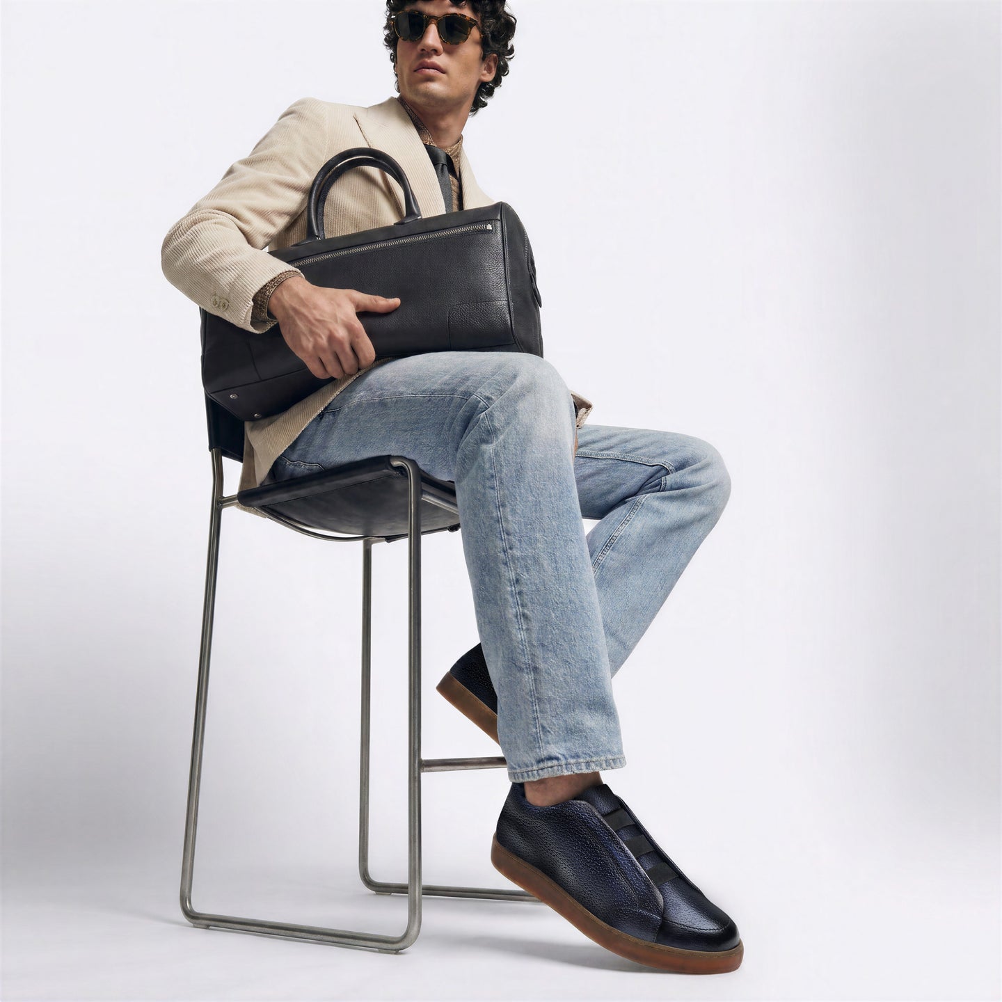 Aurelio Peccary Sapphire Men's Sneaker