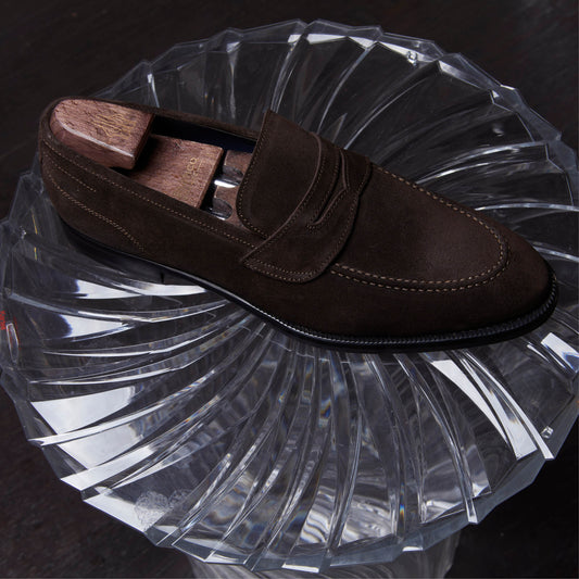 Aviano Suede Mogano (Unlined) Men's Loafer