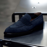Aviano Suede Navy (Unlined) Men's Loafer