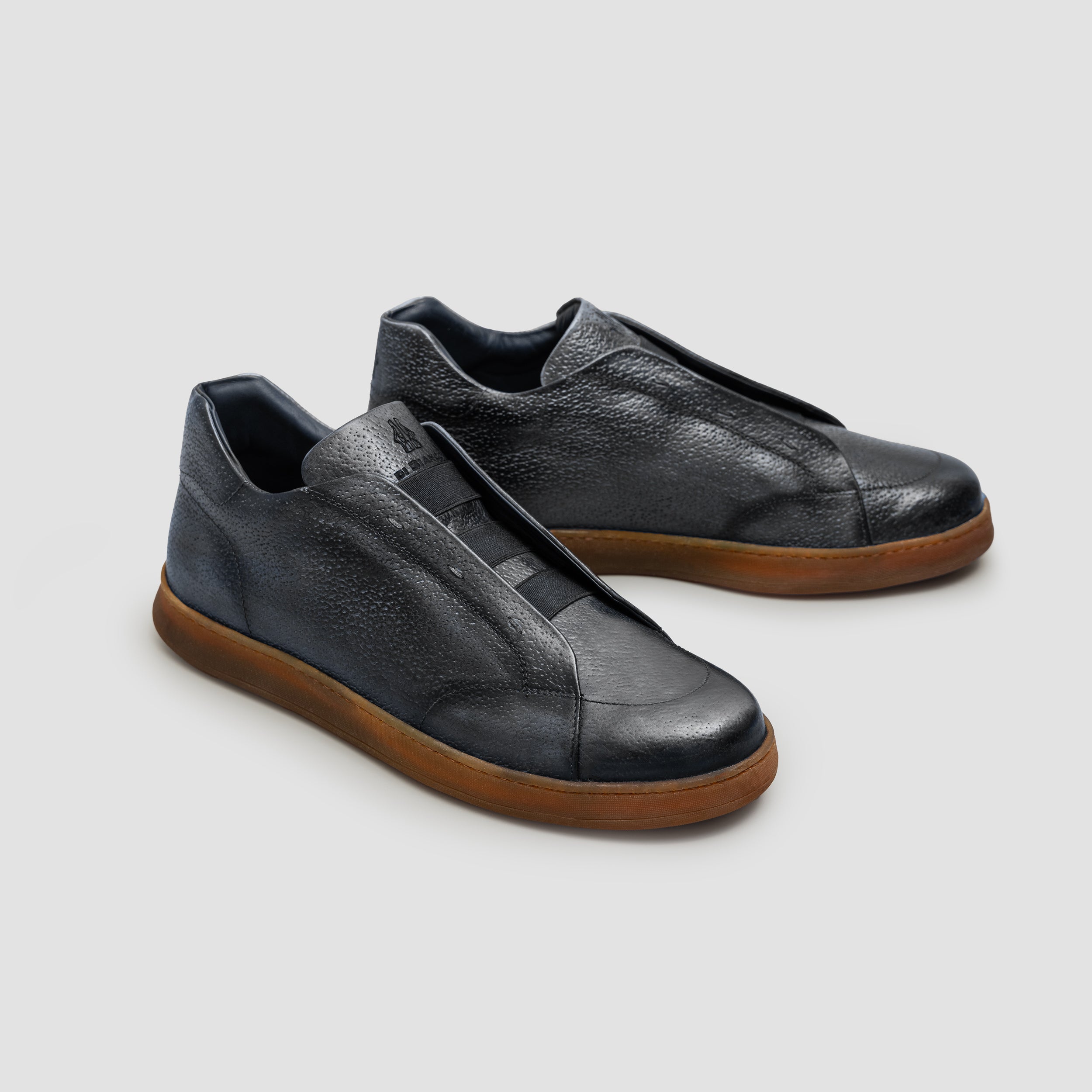 Aurelio Peccary Antracite Men's Dress Sneaker