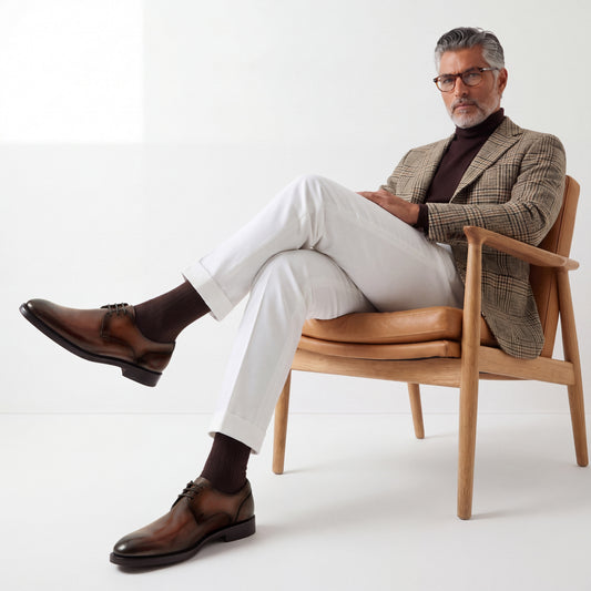 Cardano Calfskin Brulee Men's Derby