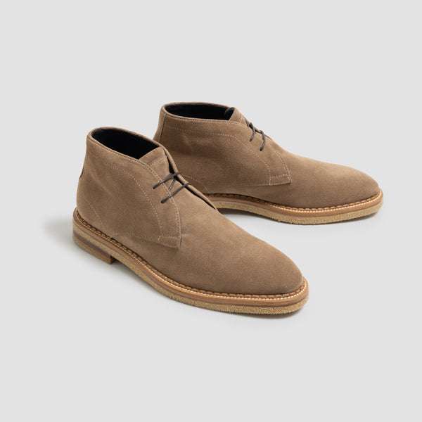 Di Bianco Calgara Chukka Boot | Water-Resistant Tan Suede | Blake