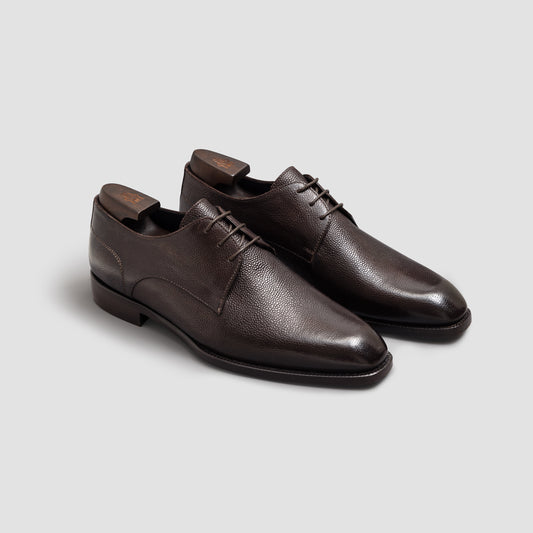 Cardano Pebble Grain Bitter Chocolate Men's Derby