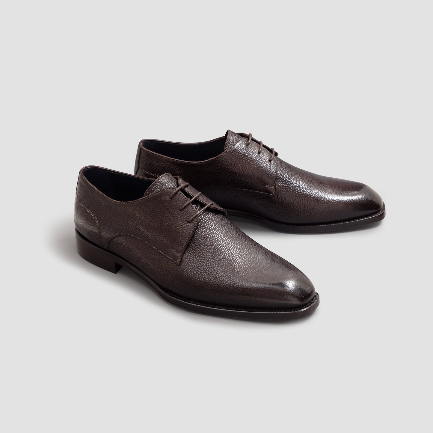 Cardano Pebble Grain Bitter Chocolate Men's Derby