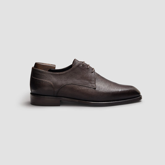 Cardano Pebble Grain Bitter Chocolate Men's Derby