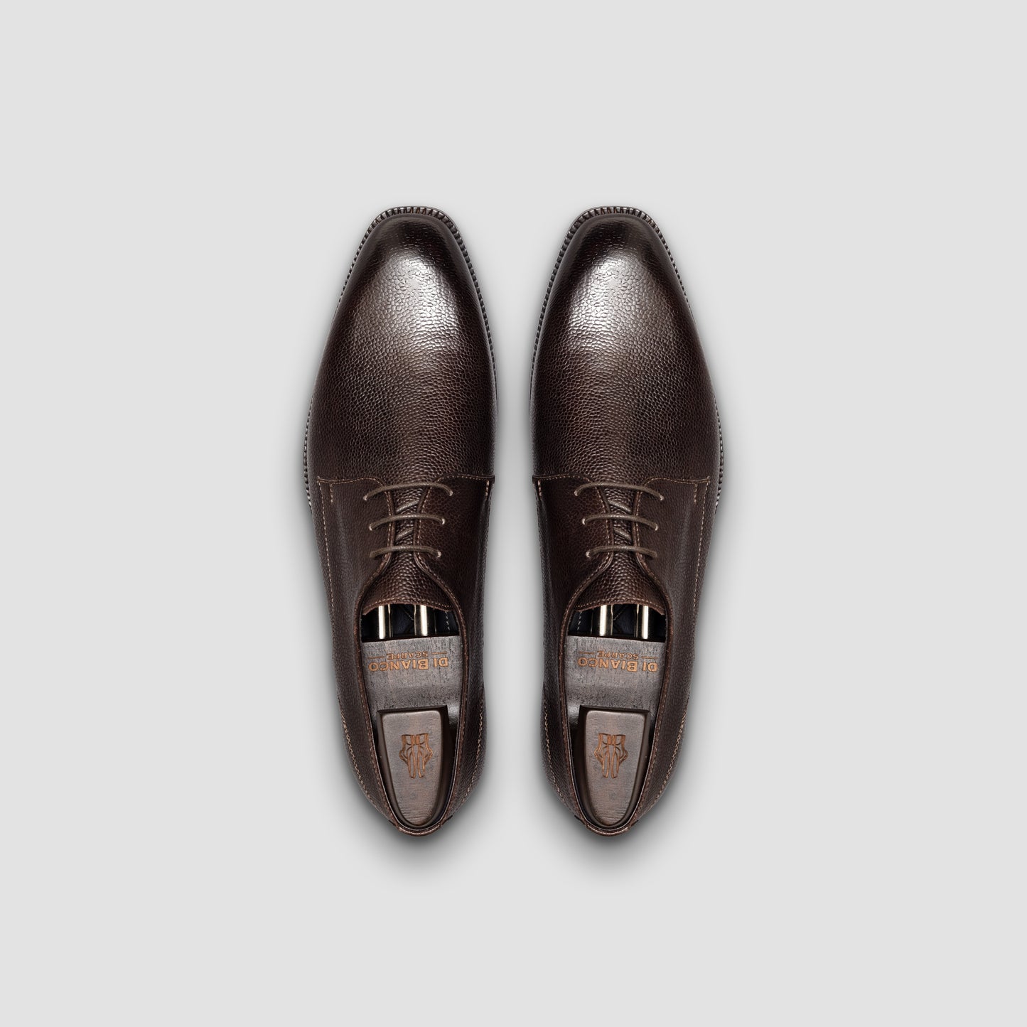 Cardano Pebble Grain Bitter Chocolate Men's Derby