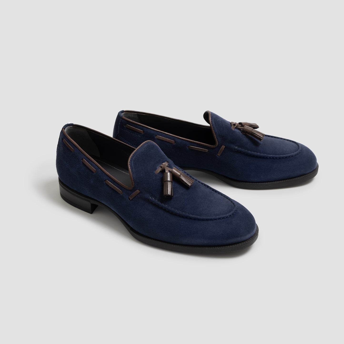 Cercola Navy Suede Tassel Men's Loafer