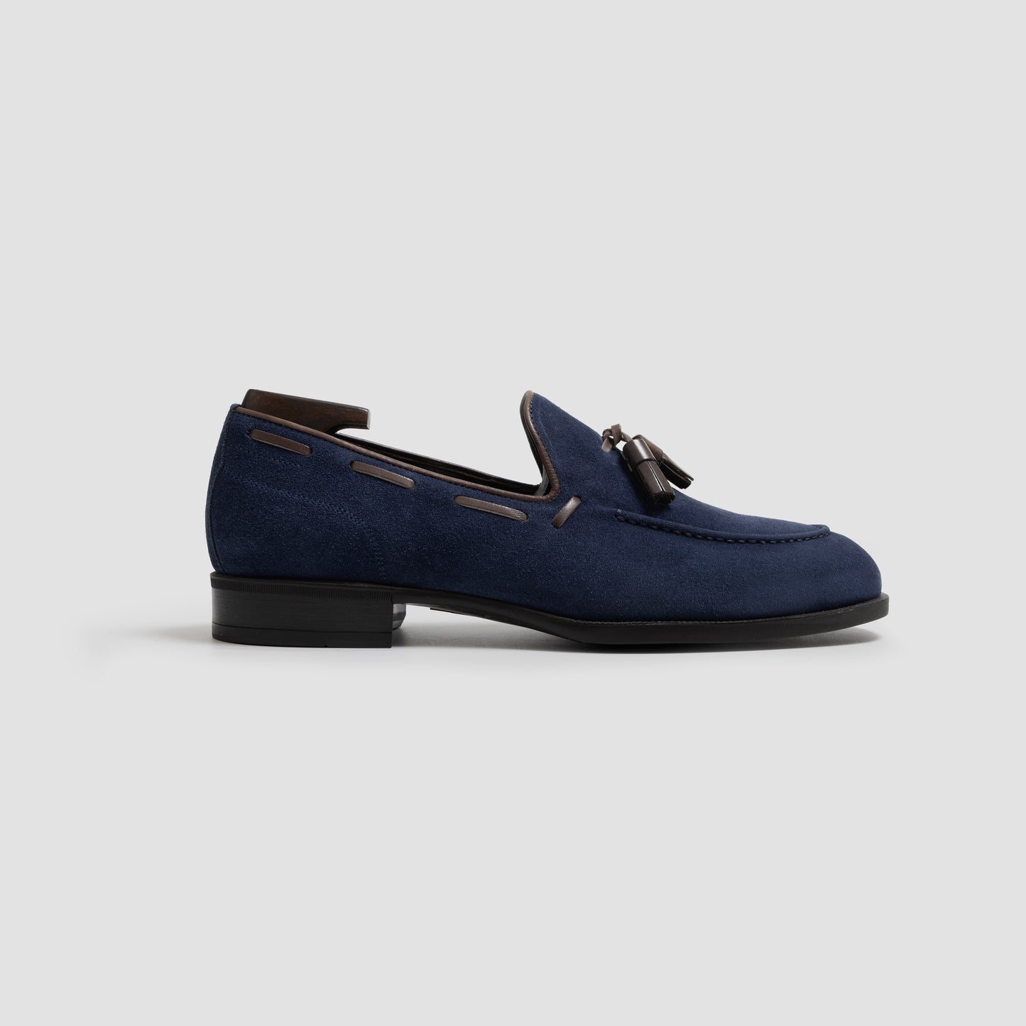 Cercola Navy Suede Tassel Men's Loafer