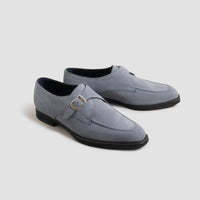 Cremona Suede Cielo Men's Monk Strap