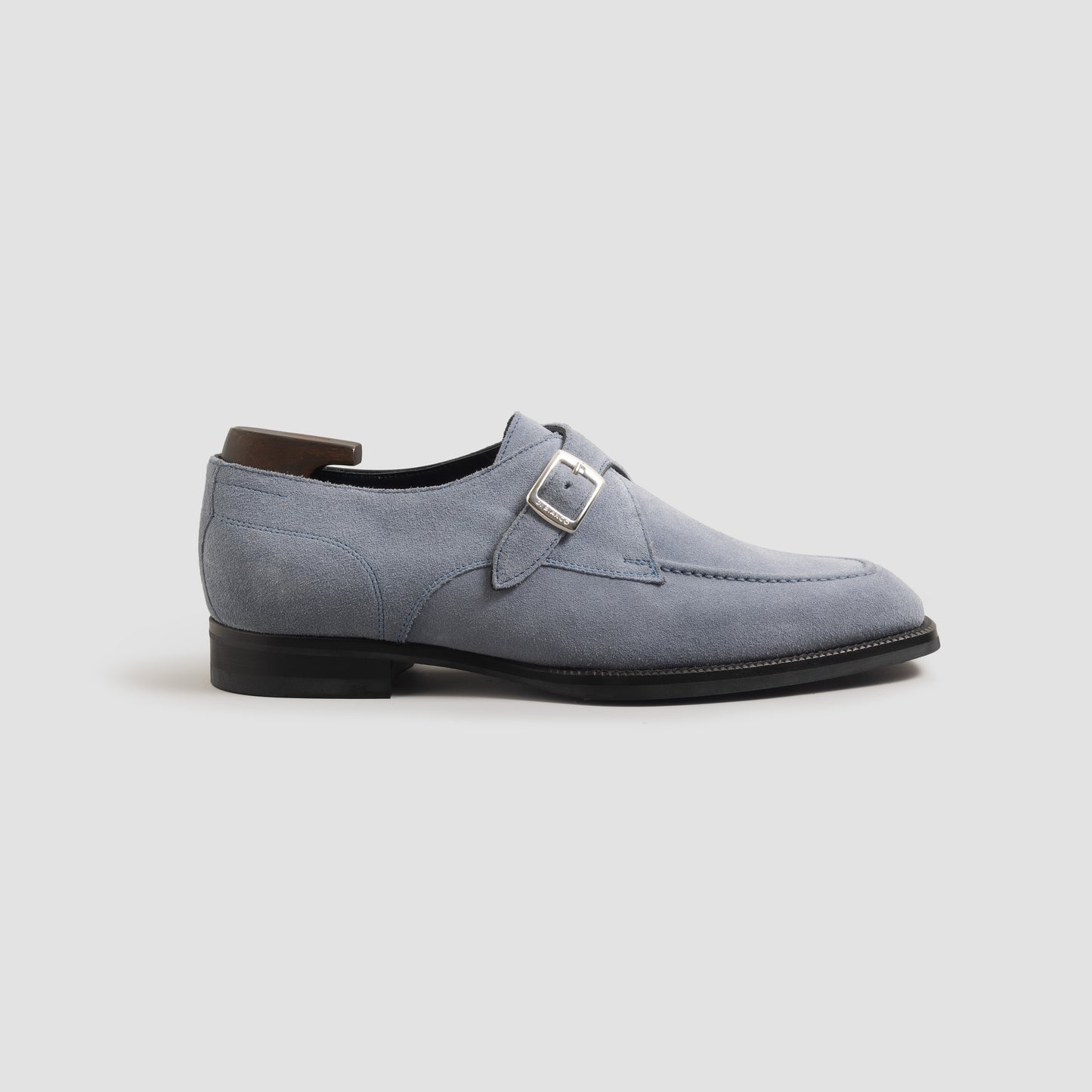 Cremona Suede Cielo Men's Monk Strap