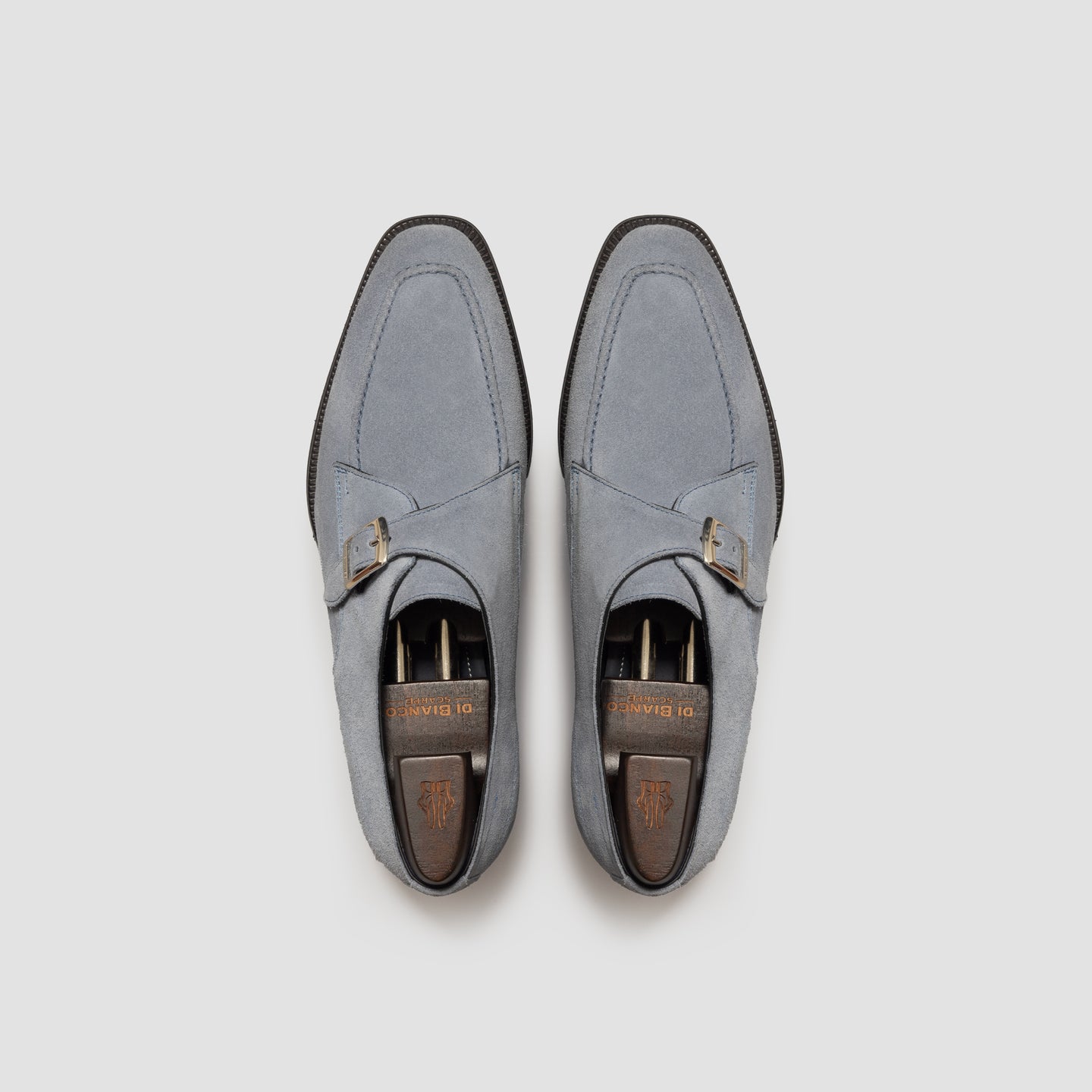 Cremona Suede Cielo Men's Monk Strap
