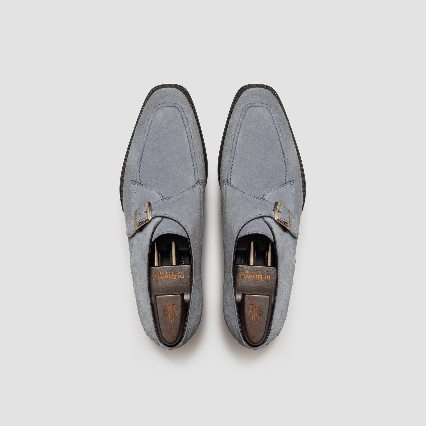 Cremona Suede Cielo Men's Monk Strap