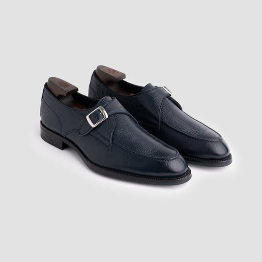 Gavello Unlined Cervo Navy Monk Strap