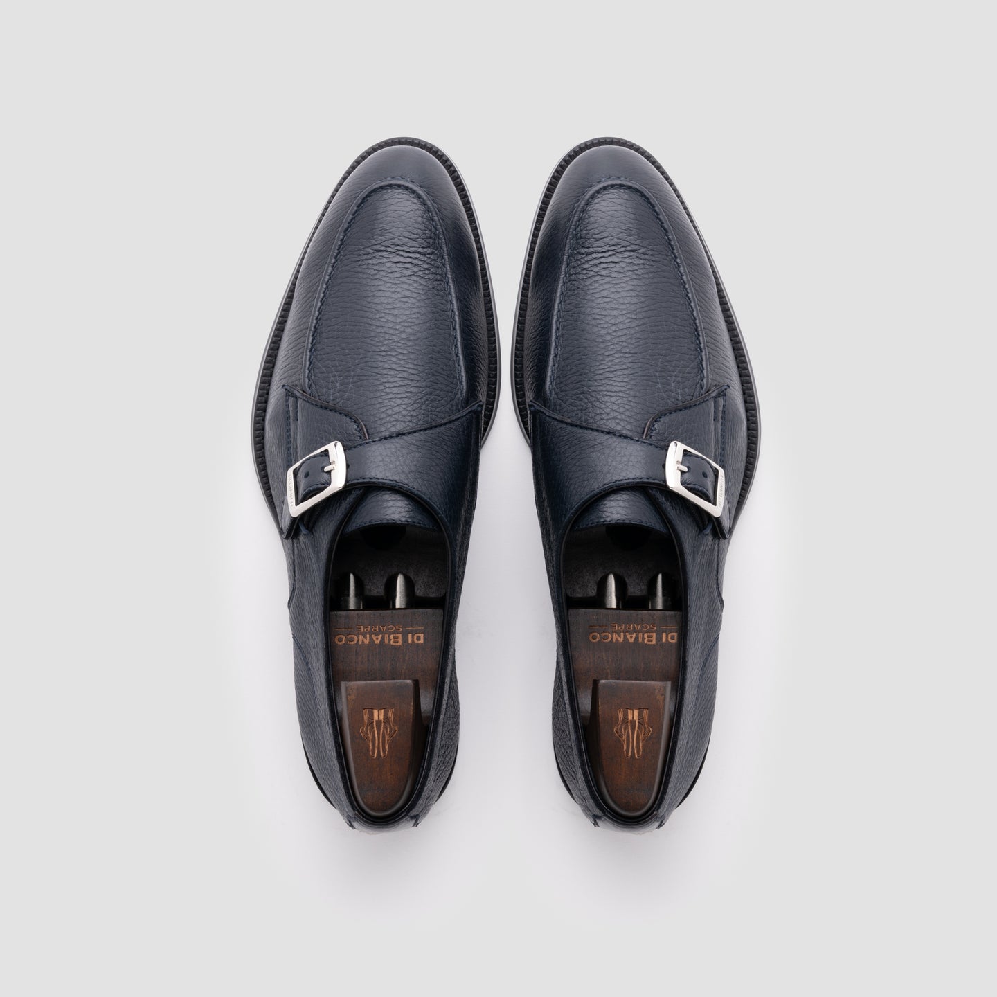 Gavello Unlined Cervo Navy Monk Strap