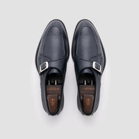 Gavello Unlined Cervo Navy Monk Strap