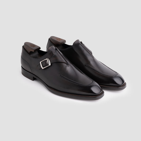 Mantova Nero Fondente Monk Strap