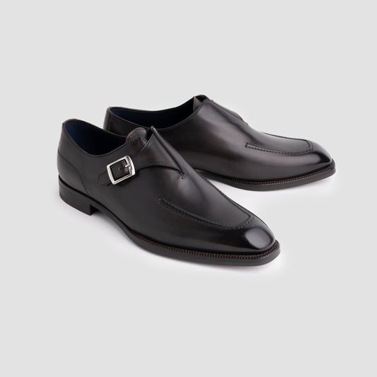 Mantova Nero Fondente Monk Strap