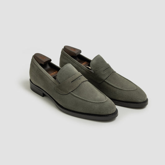 Aviano Castor Grey (Lined) Men's Suede Loafer