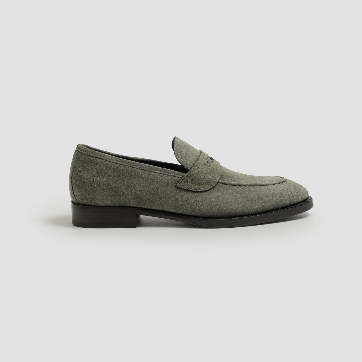 Aviano Castor Grey Men's Suede Loafer