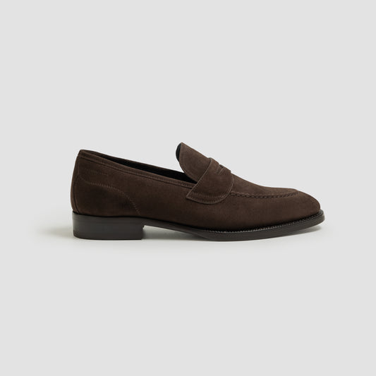 Aviano Suede Mogano (Unlined) Men's Loafer