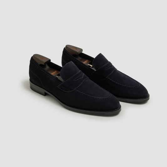 Aviano Suede Navy (Unlined) Men's Loafer
